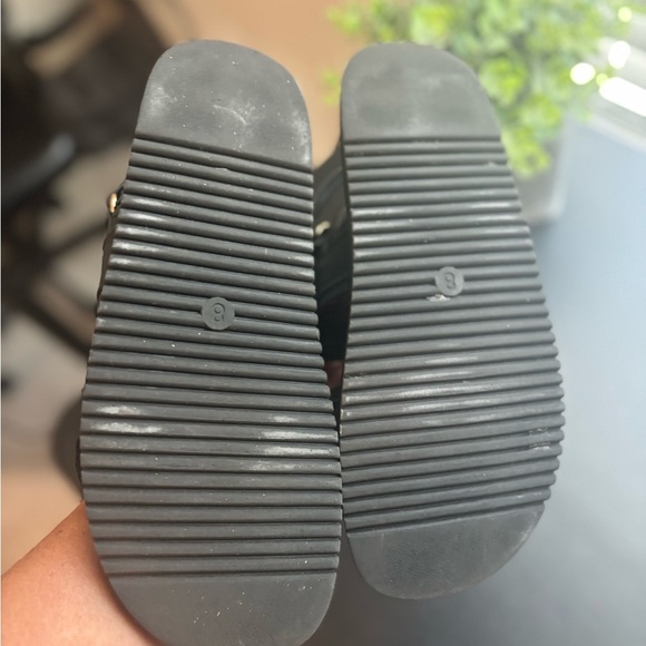 Women’s A New Day Black Sandals – Double Strap with Buckle – Size 8 - Picture 4 of 6